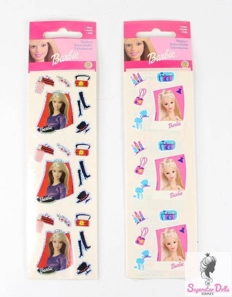 2000 Barbie Doll Sticker Sheets
