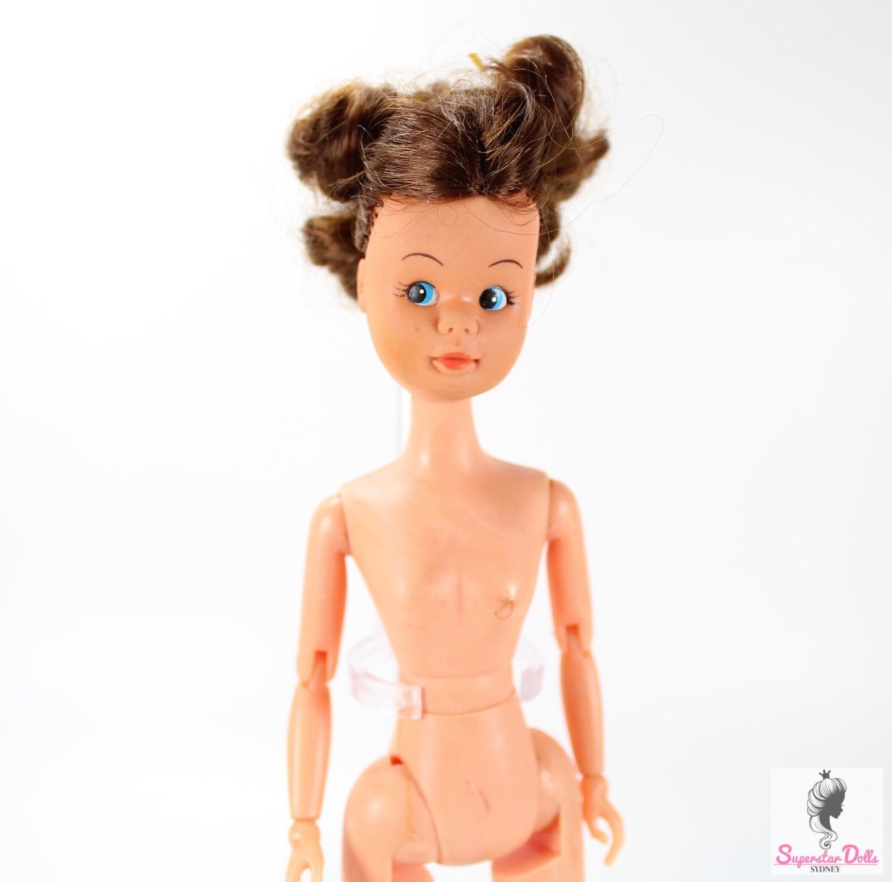 Vintage 1970&#39;s &quot;The Champions: Anna Moore&quot; 9.5&quot; Nude Doll by Pedigree