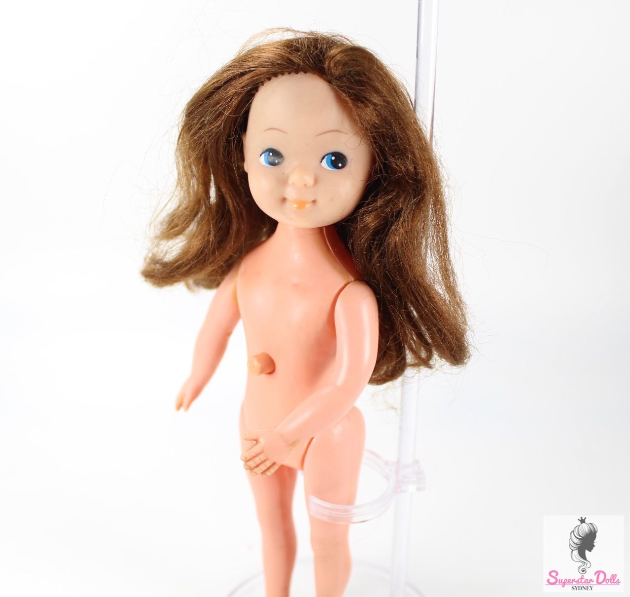 Vintage 1960&#39;s &quot;Yes/No Baby Stella&quot; 8&quot; Nude Doll by Perfekta