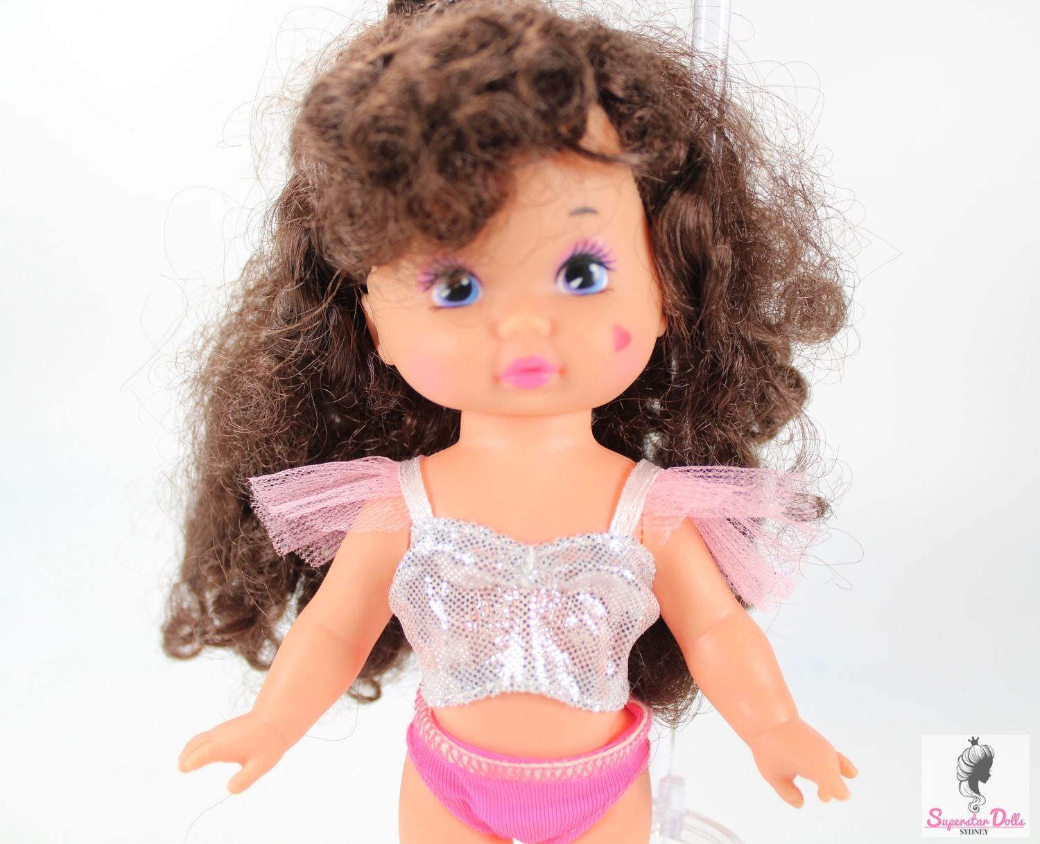 Vintage 1988 &quot;Wee Lil Miss&quot; 7&quot; Dressed Fashion Doll by Mattel