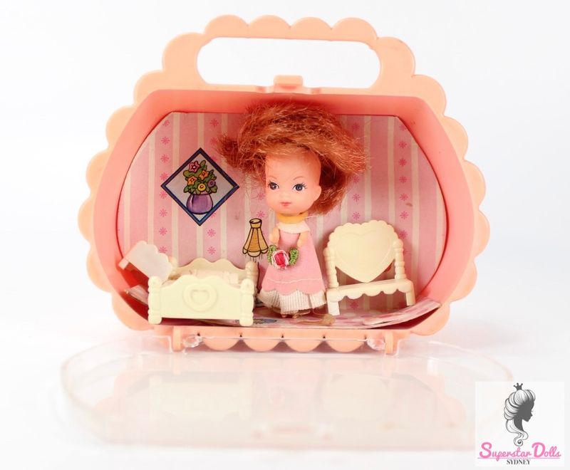 1982 &quot;Little Kiddle&quot; 2.5&quot; Clone Doll &amp; Furniture Set