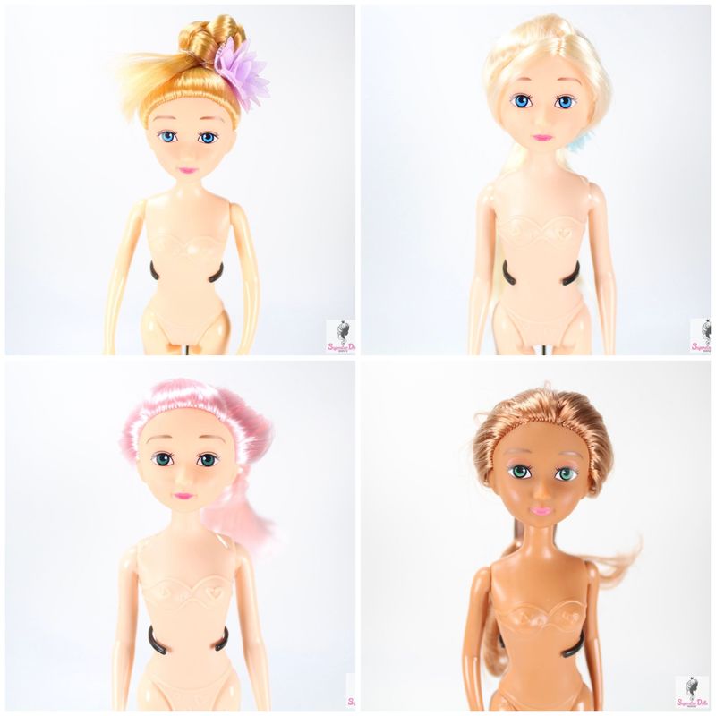 4 X 11.5&quot; Nude Clone Fashion Doll LOT for OOAK Projects