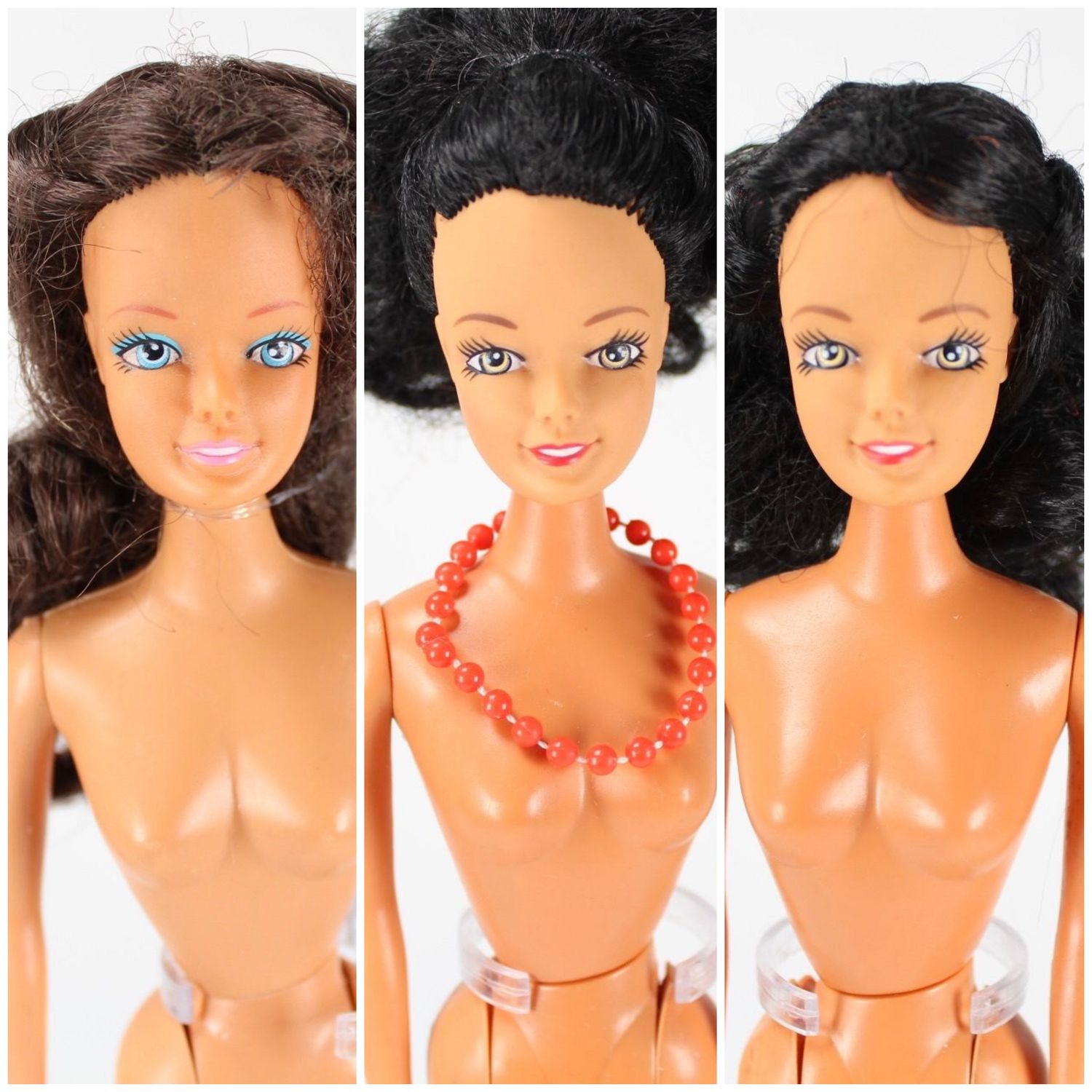 3  X Vintage 80&#39;s/90&#39;s Era Barter: NUDE Clone Dolls LOT