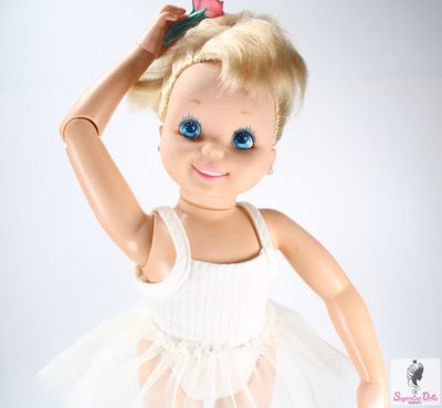 1989 &quot;My Pretty Ballerina&quot; Functioning 16&quot; Toddler Doll by Tyco