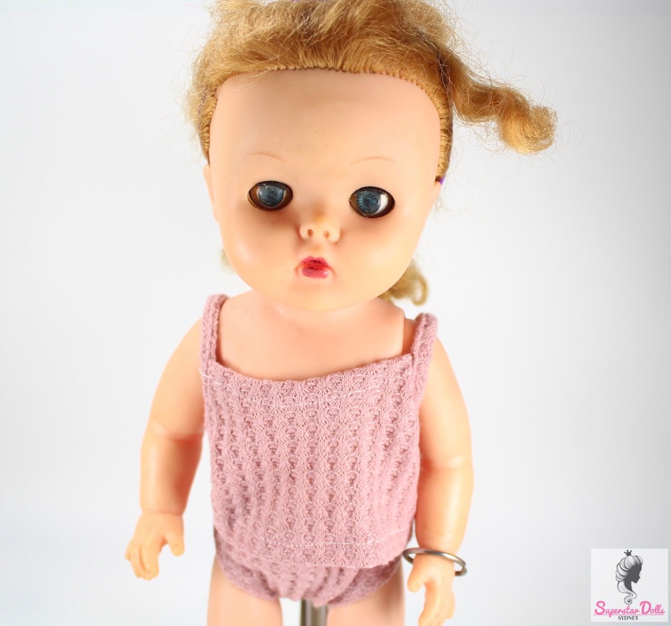 Vintage Mid-Century 14.5&quot; Vinyl Toddler Doll by Roddy
