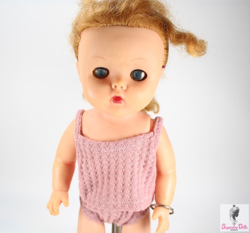 Vintage Mid-Century 14.5&quot; Vinyl Toddler Doll by Roddy