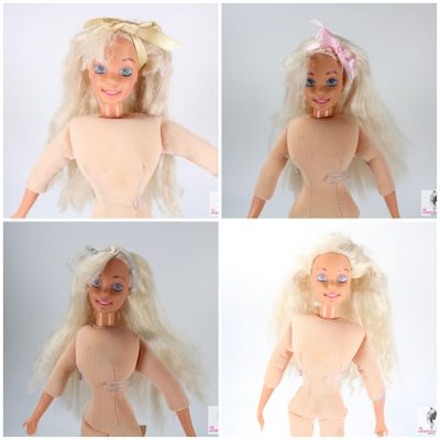 4 X 1994 &quot;Slumber Party&quot; Barbie Doll LOT