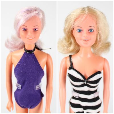 2 X Vintage 70&#39;s/80&#39;s Era Uneeda Princess Hong Kong Clone Doll LOT