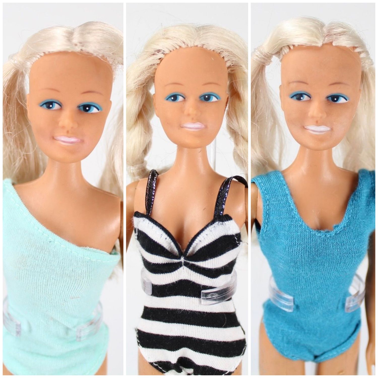 3 X Vintage M&amp;S Shillman Mini Mod Clone Doll LOT