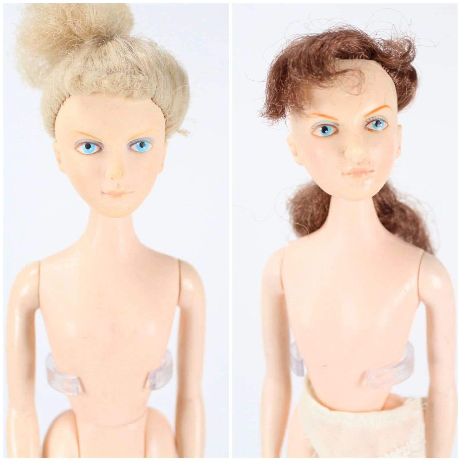 2 X Vintage NUDE Clone Fashion Doll LOT