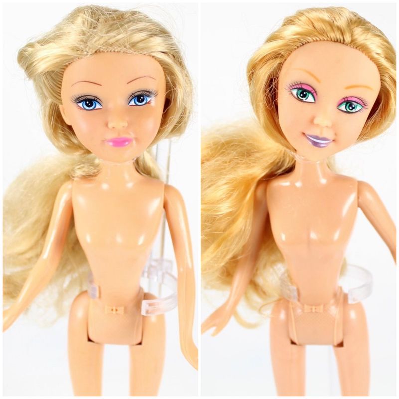 2 X Zuru: Sparkle Girlz NUDE Clone Fashion Doll LOT