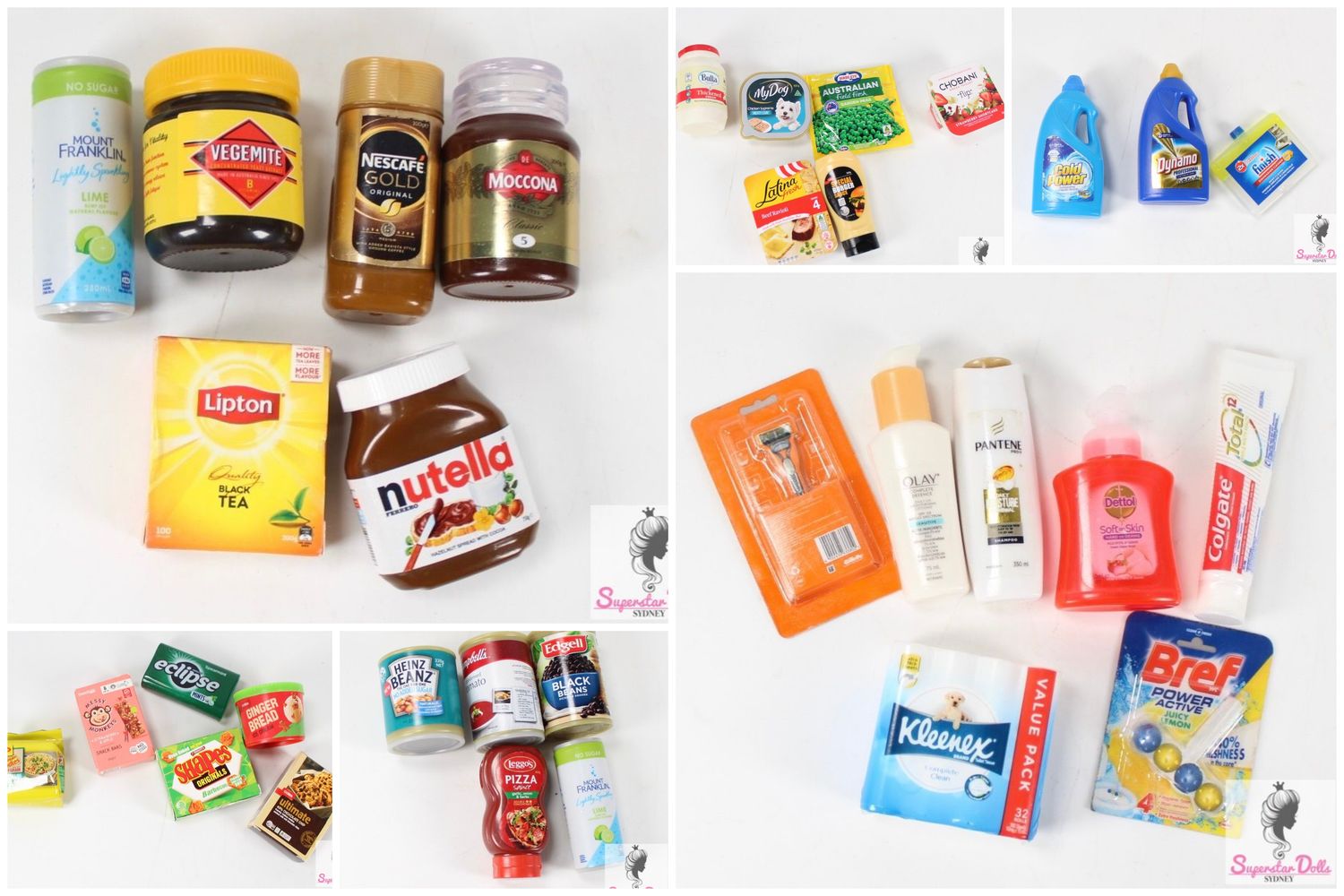 30+ &quot;Coles Little Shop&quot; Mini Supermarket Figurines For Barbie Sized Dolls LOT