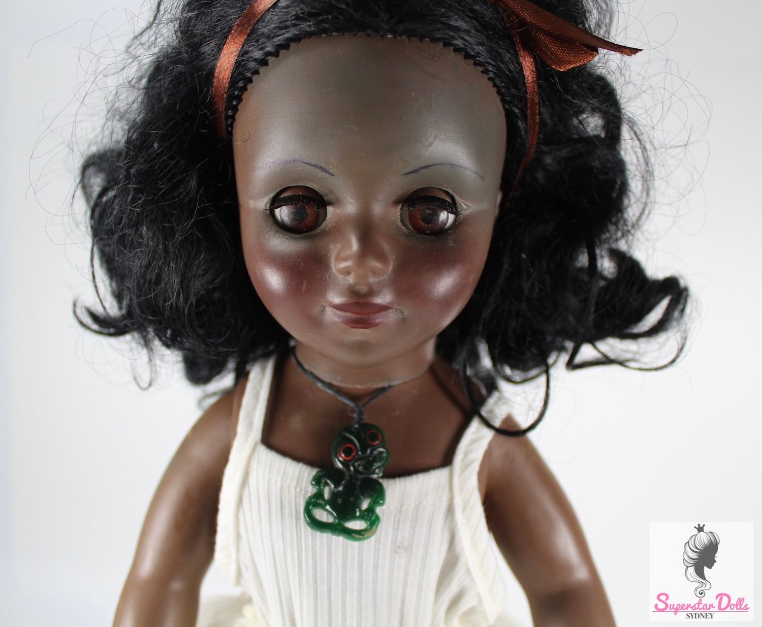 Vintage 1950&#39;s &quot;18C: Indigenous&quot; 16&quot; English Vinyl Toddler Doll