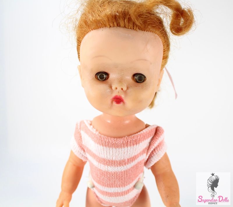 Vintage Mid-Century 12&quot; Vinyl Toddler Doll by Roddy