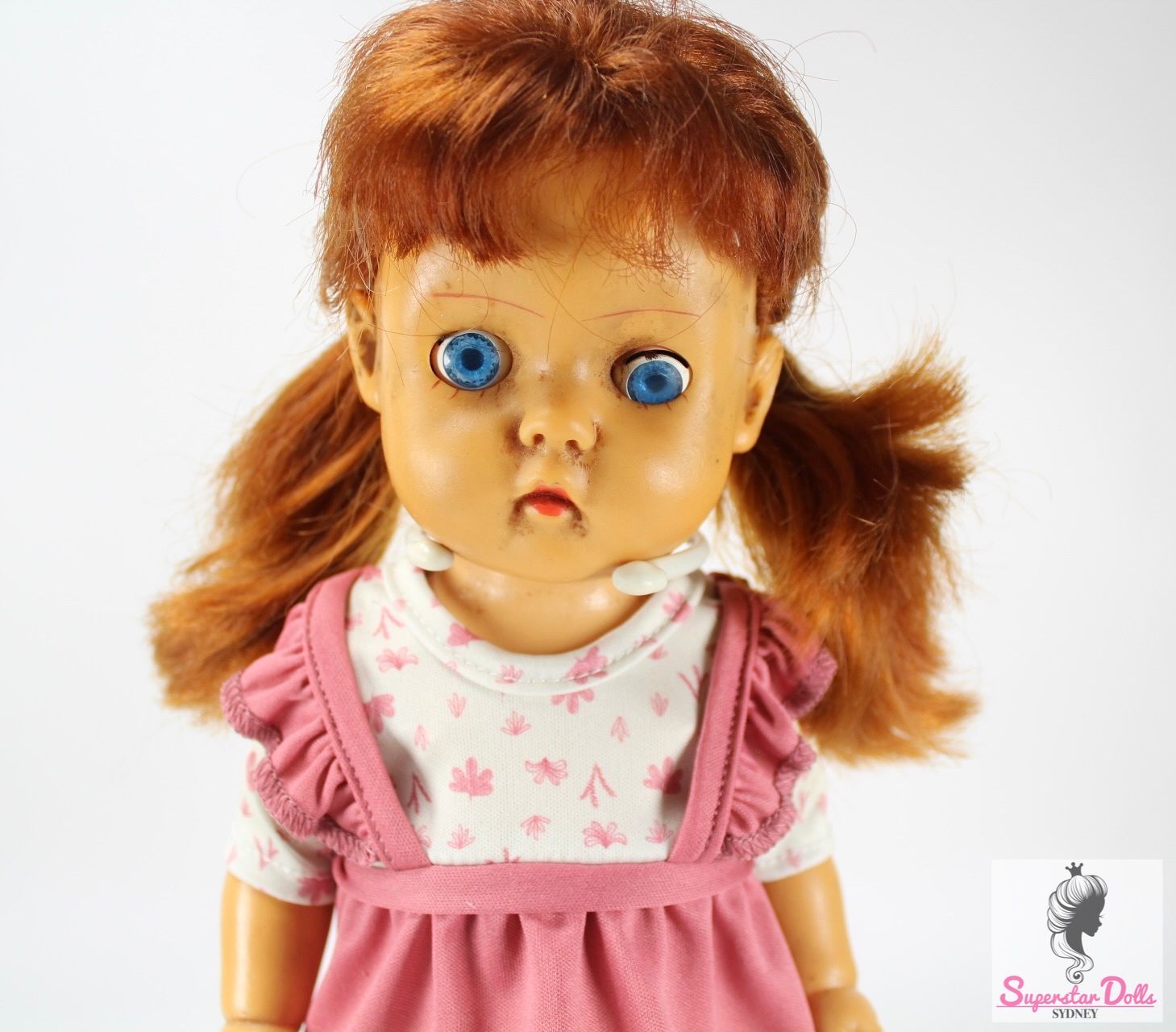 Vintage Mid-Century 12.5&quot; Vinyl Baby Doll by Pedigree
