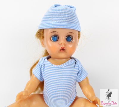 Vintage Mid-Century 10&quot; Vinyl Wetting Baby Doll by Pedigree