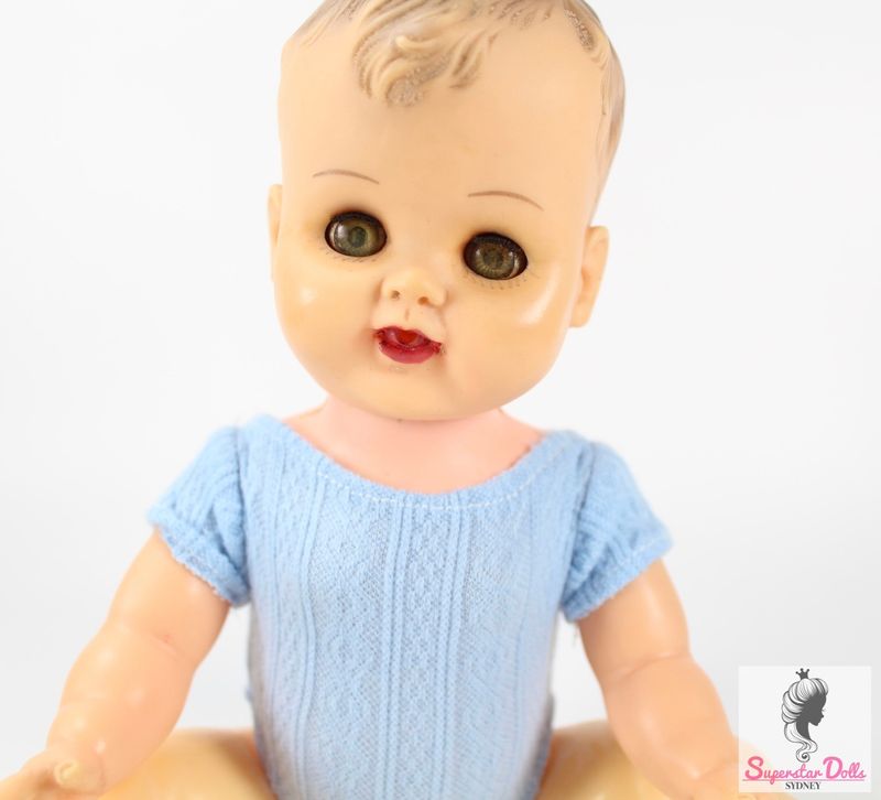 Vintage Mid-Century 13&quot; Wetting Baby Doll by Reliable Canada