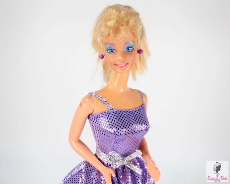 1986 &quot;Barbie and the Rockers: Real Dancing Action&quot; Barbie Doll in Vintage Clone Fashion