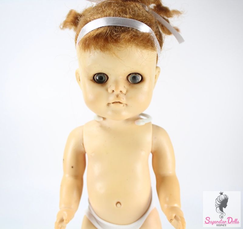 Vintage Mid-Century 13.5&quot; Vinyl Baby Doll by Pedigree