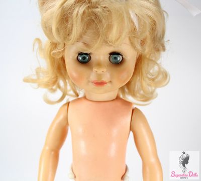 Vintage 1960&#39;s 15&quot; French Vinyl Baby Doll by Bella