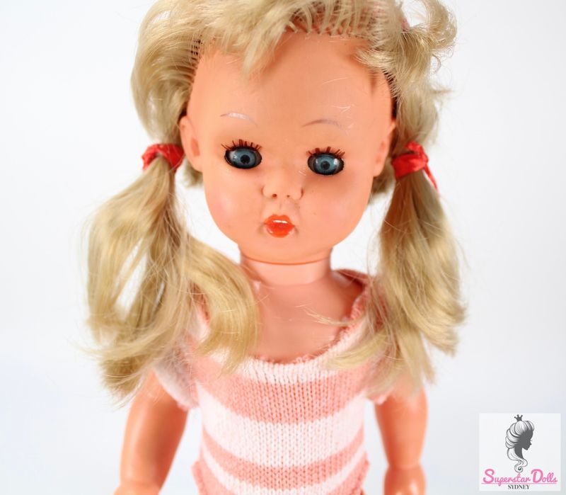 Vintage 1950&#39;s 11&quot; Hard Plastic German Baby Doll by Maar