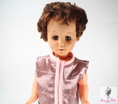 Vintage 1960&#39;s &quot;Doll Empire&quot; 17&quot; Hong Kong Hard Plastic Toddler Doll by Camay