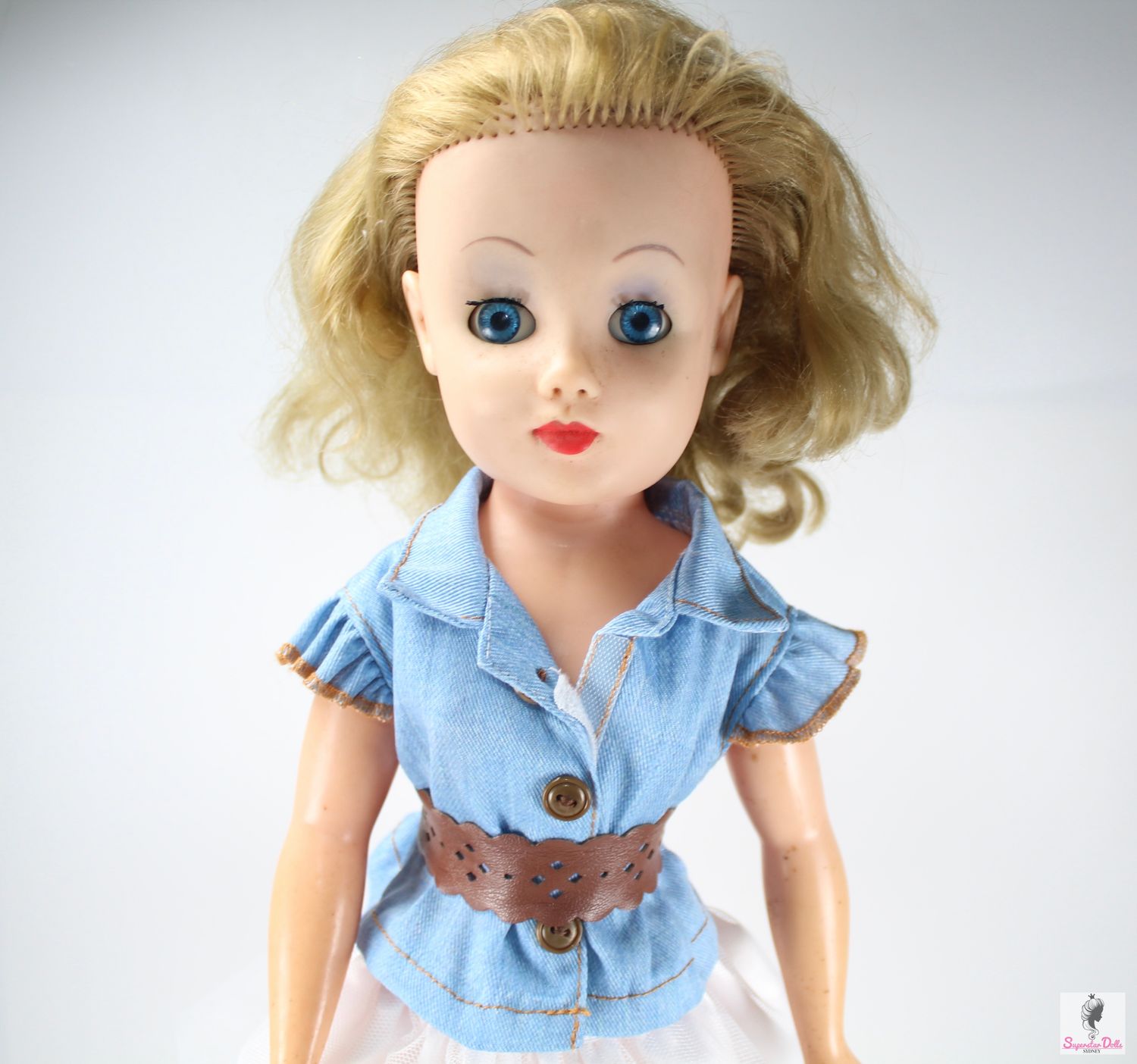 Vintage 1950&#39;s/60&#39;s 19&quot; Teen English Doll by Chiltern