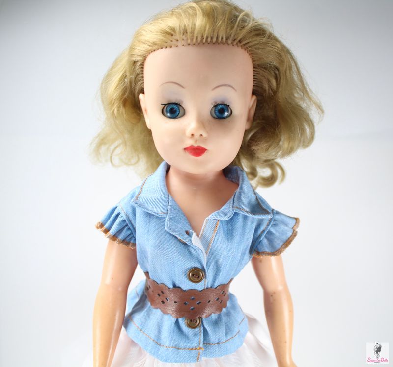 Vintage 1950&#39;s/60&#39;s 19&quot; Teen English Doll by Chiltern