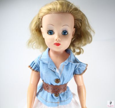 Vintage 1950&#39;s/60&#39;s 19&quot; Teen English Doll by Chiltern
