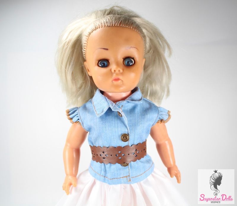 Vintage 16&quot; English Vinyl Toddler Doll