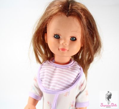 Vintage 1970&#39;s 13.5&quot; Toddler Doll by Fiba Italy