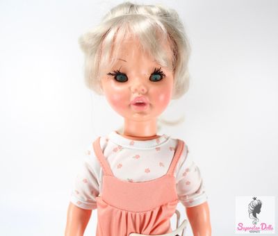 Vintage 1960/70&#39;s Crying 14&quot; Toddler Doll Furga Italy