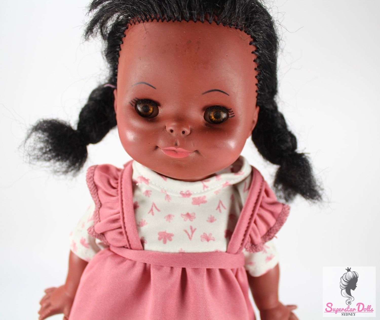 Vintage 1960&#39;s &quot;13&quot; Afro-Centric Toddler Doll by Regal Toy Canada