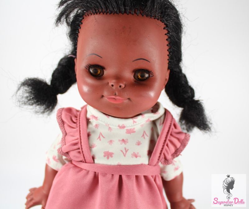 Vintage 1960&#39;s &quot;13&quot; Afro-Centric Toddler Doll by Regal Toy Canada