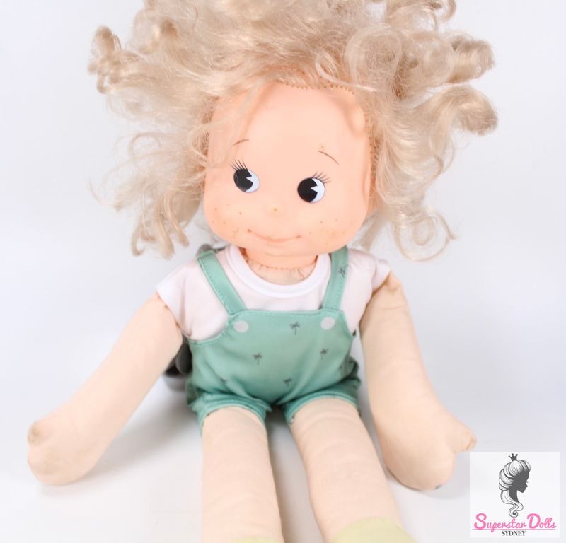 Vintage 16&quot; Fabric Toddler Doll by Mighty Star Canada