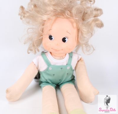 Vintage 16&quot; Fabric Toddler Doll by Mighty Star Canada