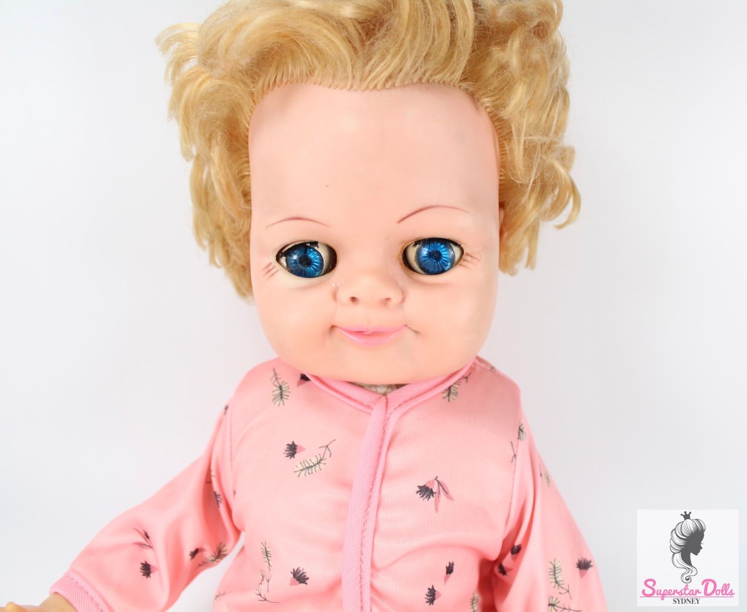 Vintage 17&quot; Soft Body Crying Baby Doll