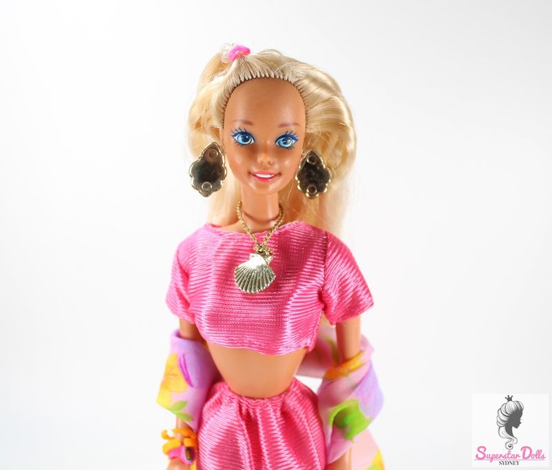 1994 &quot;Tropical Splash&quot; Barbie Doll in Vintage Clone Fashion