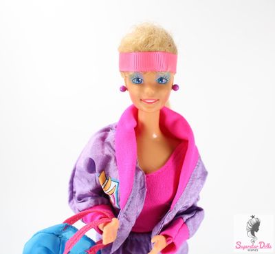 1986 &quot;Barbie and the Rockers: Real Dancing Action&quot; Barbie Doll in Vintage Clone Fashion