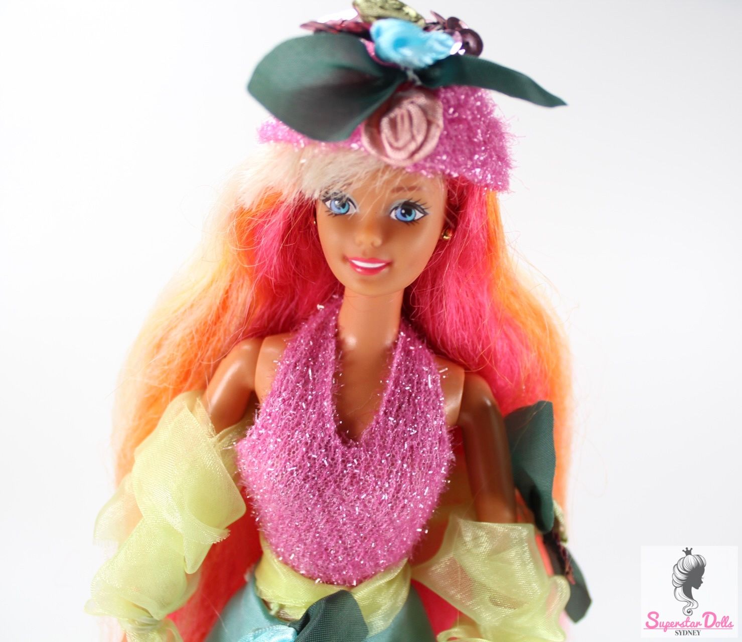 1996 &quot;Hula Hair&quot; Barbie Doll in Vintage Barbie Fashion