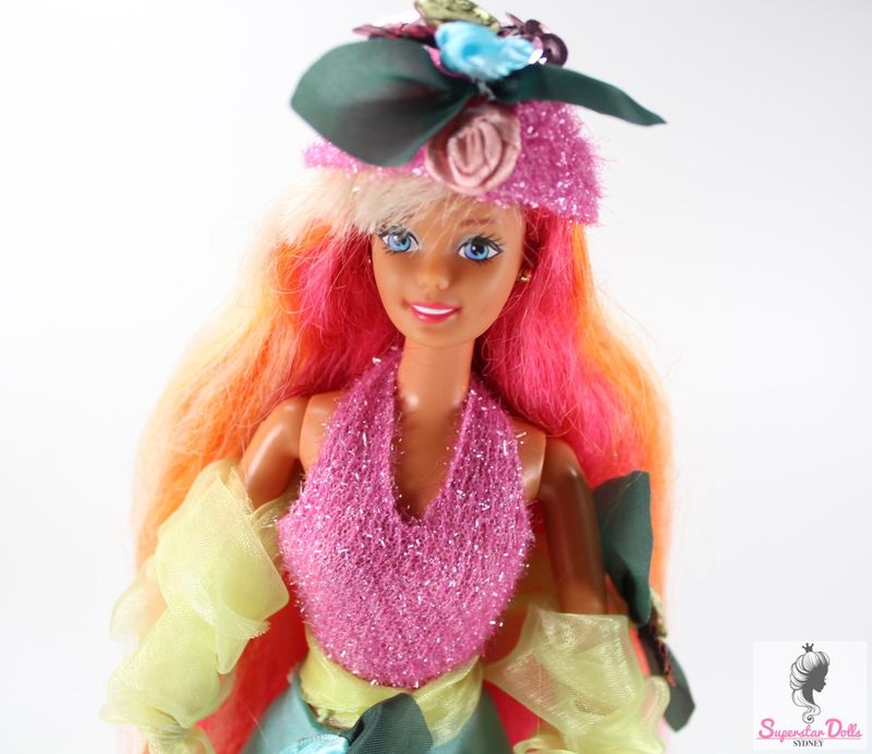 1996 &quot;Hula Hair&quot; Barbie Doll in Vintage Barbie Fashion