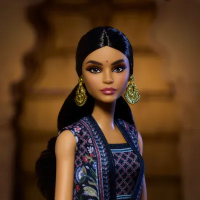PRE-ORDER 2024 Black Label: &quot;Diwali&quot; Barbie Doll by Anita Dongre