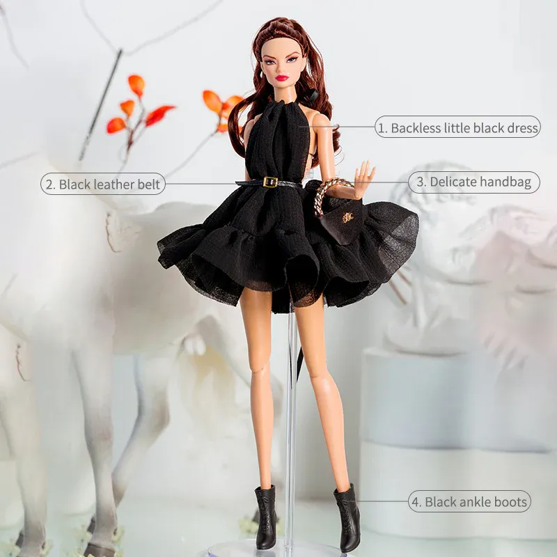 PRE-ORDER: &quot;Black Romance&quot; Fashion Set for 1:6/11.5-12.5&quot; Fashion Dolls-Y93