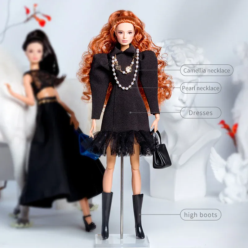 PRE-ORDER: &quot;Black Attitude &quot; Fashion Set for 1:6/11.5-12.5&quot; Fashion Dolls-Y182+P24