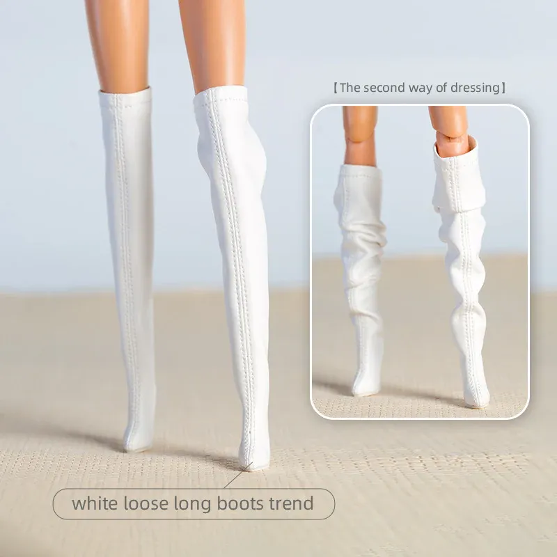 Xian Xian Supermodel Handmade Doll Boots For 1/6 Fashion Dolls-P51 img