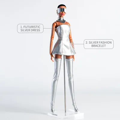 PRE-ORDER: &quot;Cool Girl&quot; Fashion Set + Hand Made Boots for 11.5-12.5&quot; Fashion Dolls-Y260+P96+P95+P49