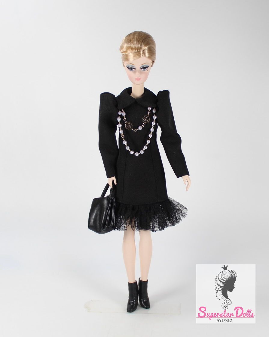 IN-STOCK NOW: "Black Attitude " Fashion Set for Barbie/IT &amp; Other 1:6/11.5-12.5" Fashion Dolls-Y182+P24