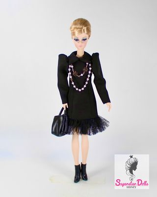  "Black Attitude " Fashion Set for Barbie/Integrity Toys &amp; Similar Fashion Dolls-Y182+P24