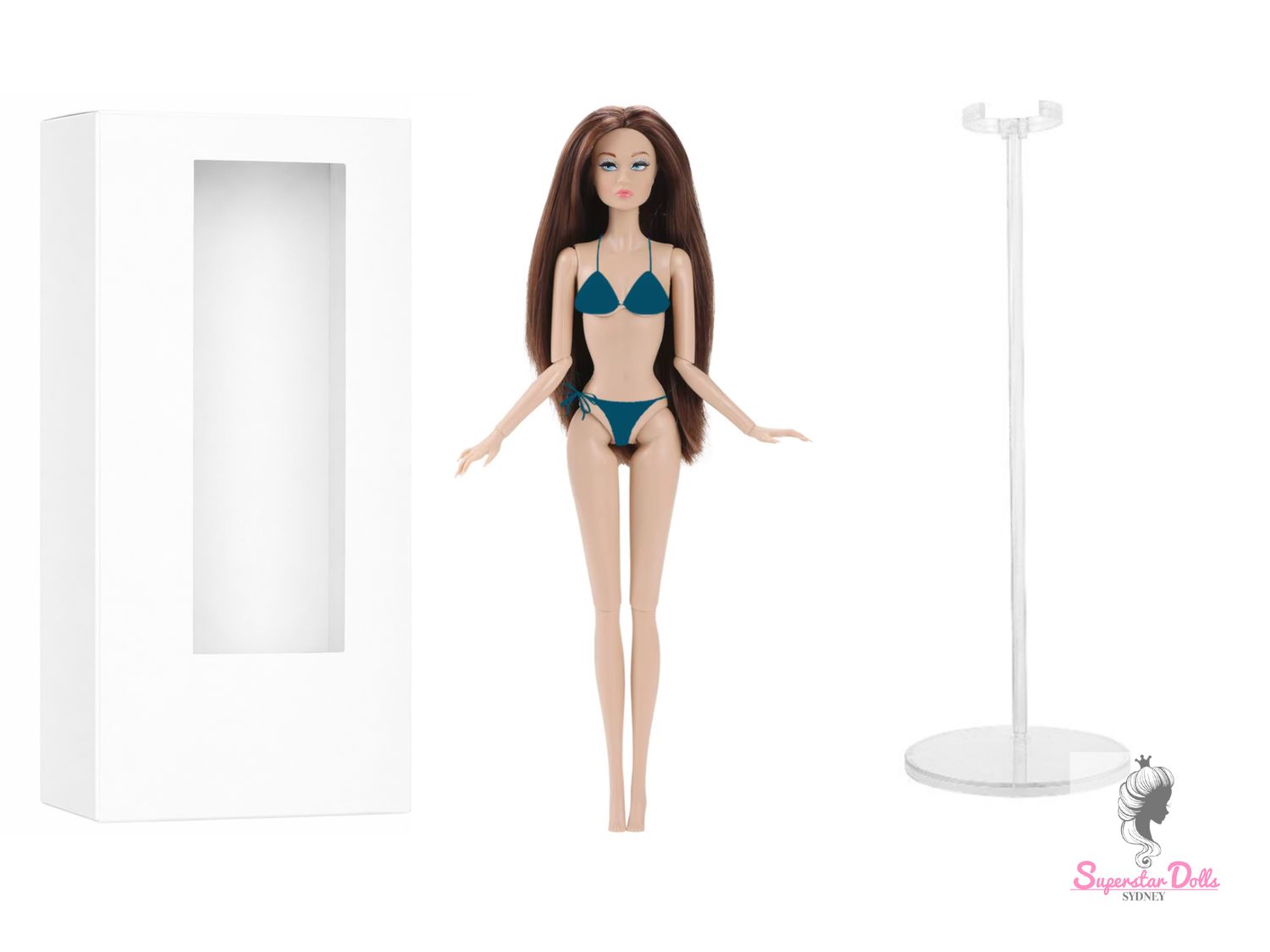 PRE-ORDER: 2026 12.5" "Poppette" Nude Articulated Fashion Doll with Box &amp; Stand