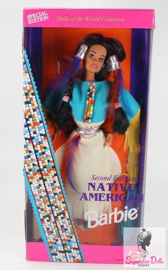 1993 Special 2nd Edition: "Native American" Barbie Doll from the Dolls of the World Collection